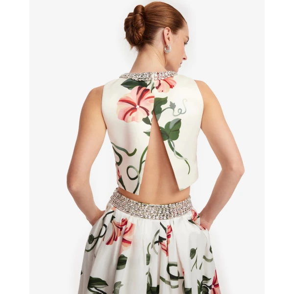 Leo Lin Iris Embellished Top - Leo Lin Dress - Australian Luxury Fashion - Shop at Coveti