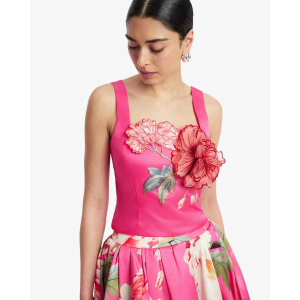 Leo Lin Isadora Appliqué Top - Leo Lin Dress - Australian Luxury Fashion - Shop at Coveti