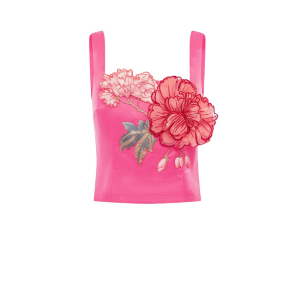 Leo Lin Isadora Appliqué Top - Leo Lin Dress - Australian Luxury Fashion - Shop at Coveti