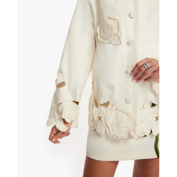 Leo Lin Jayna Appliqué Jacket - Leo Lin Dress - Australian Luxury Fashion - Shop at Coveti