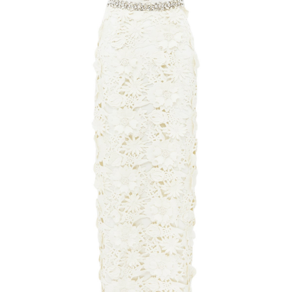 Leo Lin Kyra Embellished Lace Maxi Skirt - Leo Lin Dress - Australian Luxury Fashion - Shop at Coveti