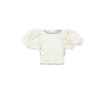Leo Lin Lucia Embellished Lace Top - Leo Lin Dress - Australian Luxury Fashion - Shop at Coveti