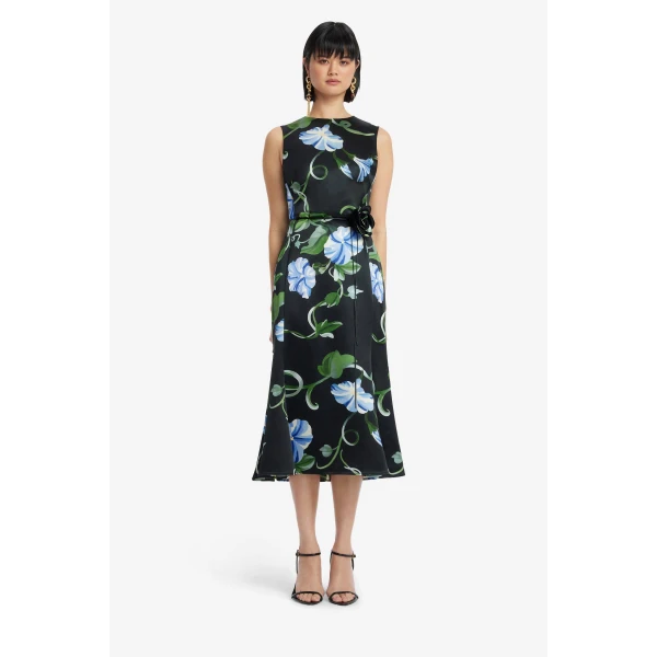 Leo Lin Olive Midi Dress - Leo Lin Dress - Australian Luxury Fashion - Shop at Coveti