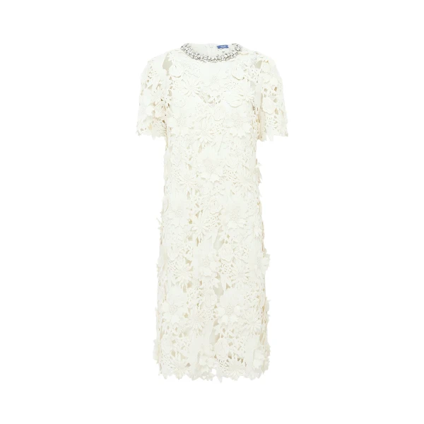 Leo Lin Sheridan Embellished Lace Midi Dress - Leo Lin Dress - Australian Luxury Fashion - Shop at Coveti