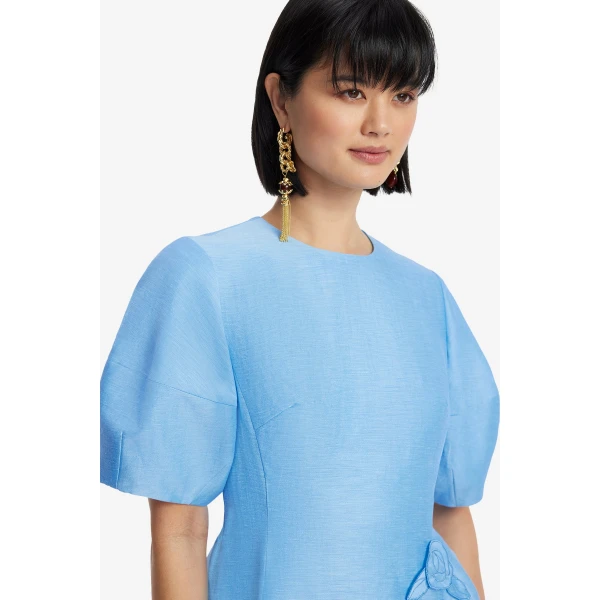 Leo Lin Simona Appliqué Mini Dress - Leo Lin Dress - Australian Luxury Fashion - Shop at Coveti