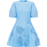 Leo Lin Simona Appliqué Mini Dress - Leo Lin Dress - Australian Luxury Fashion - Shop at Coveti