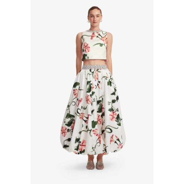 Leo Lin Victoria Embellished Puff Maxi Skirt - Leo Lin Dress - Australian Luxury Fashion - Shop at Coveti