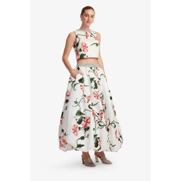 Leo Lin Victoria Embellished Puff Maxi Skirt - Leo Lin Dress - Australian Luxury Fashion - Shop at Coveti