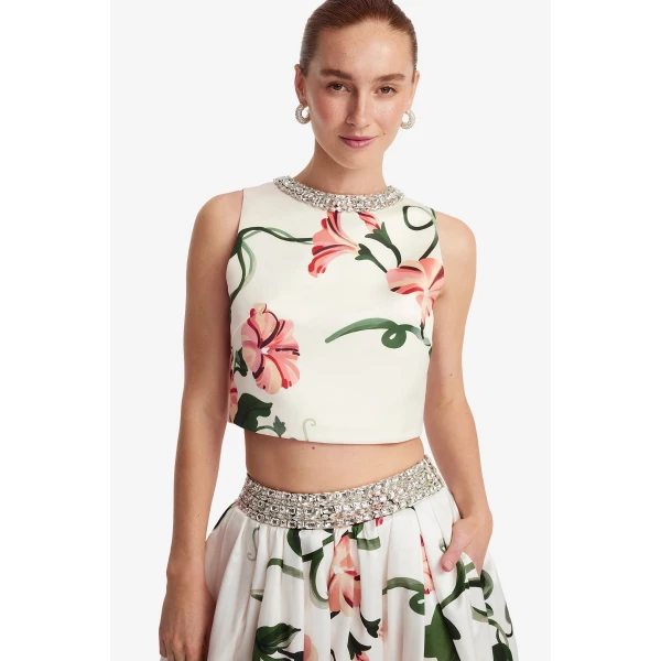 Leo Lin Victoria Embellished Puff Maxi Skirt - Leo Lin Dress - Australian Luxury Fashion - Shop at Coveti