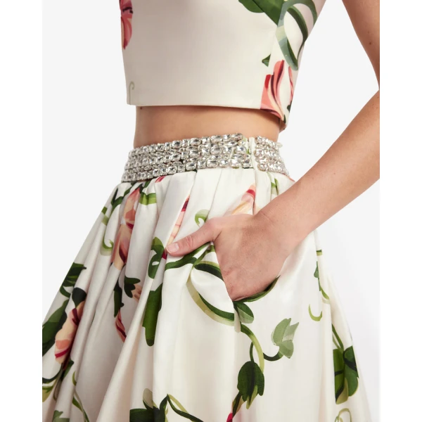 Leo Lin Victoria Embellished Puff Maxi Skirt - Leo Lin Dress - Australian Luxury Fashion - Shop at Coveti