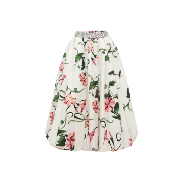 Leo Lin Victoria Embellished Puff Maxi Skirt - Leo Lin Dress - Australian Luxury Fashion - Shop at Coveti