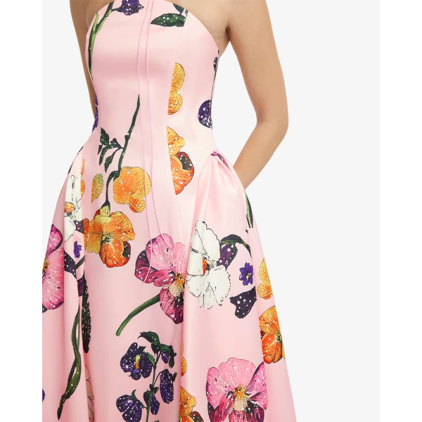 Leo Lin Violet Bustier Maxi Dress - Leo Lin Dress - Australian Luxury Fashion - Shop at Coveti