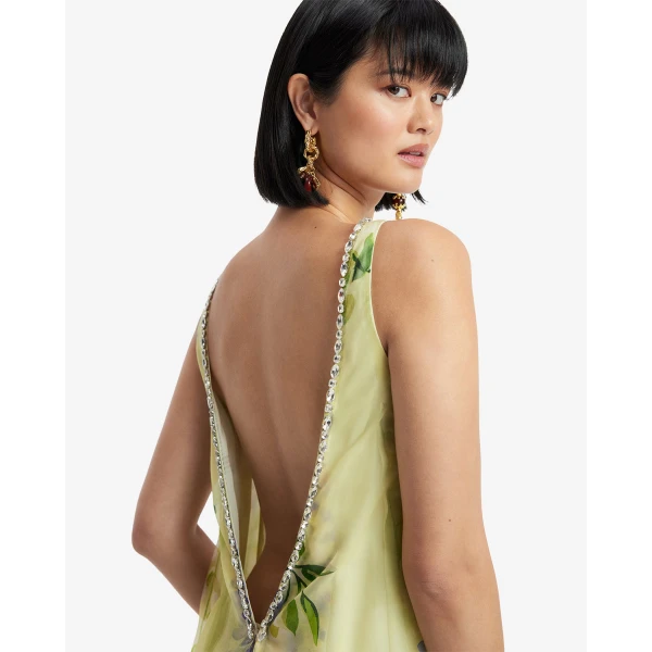 Leo Lin Yumei Embellished Open Back Gown - Leo Lin Dress - Australian Luxury Fashion - Shop at Coveti