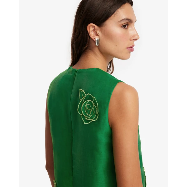 Leo Lin Yvonne Appliqué Mini Dress - Leo Lin Dress - Australian Luxury Fashion - Shop at Coveti