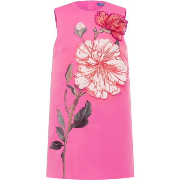 Leo Lin Yvonne Appliqué Floral Mini Dress - Leo Lin Dress - Australian Luxury Fashion - Shop at Coveti