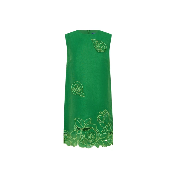 Leo Lin Yvonne Appliqué Mini Dress - Leo Lin Dress - Australian Luxury Fashion - Shop at Coveti