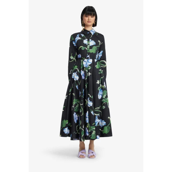Leo Lin Zara Shirt Midi Dress - Leo Lin Dress - Australian Luxury Fashion - Shop at Coveti