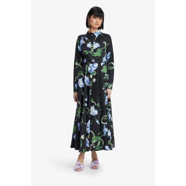 Leo Lin Zara Shirt Midi Dress - Leo Lin Dress - Australian Luxury Fashion - Shop at Coveti