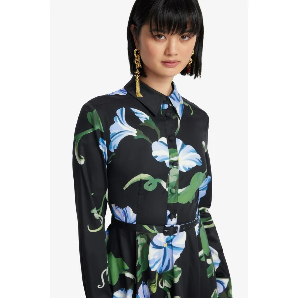 Leo Lin Zara Shirt Midi Dress - Leo Lin Dress - Australian Luxury Fashion - Shop at Coveti