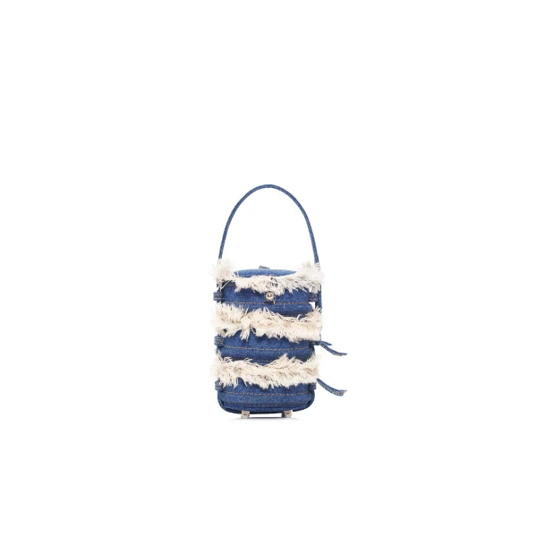Nasha Baby Pinto | Bleached Denim Bag, view 4