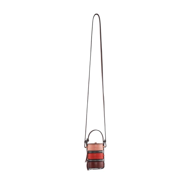 Nasha Mekraksavanich Baby Pinto | Chili - Nasha Multicolour - Architectural Luxury Bag at Coveti