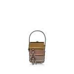 Nasha Mekraksavanich Baby Pinto Cube | Artichoke - Nasha Multicolour - Architectural Luxury Bag at Coveti