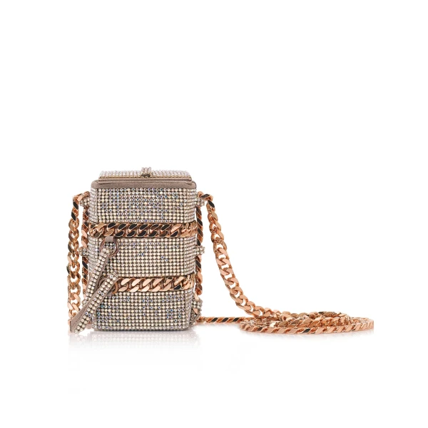 Nasha Mekraksavanich Baby Pinto Cube | Lure Crystal - Nasha Silver - Architectural Luxury Bag at Coveti