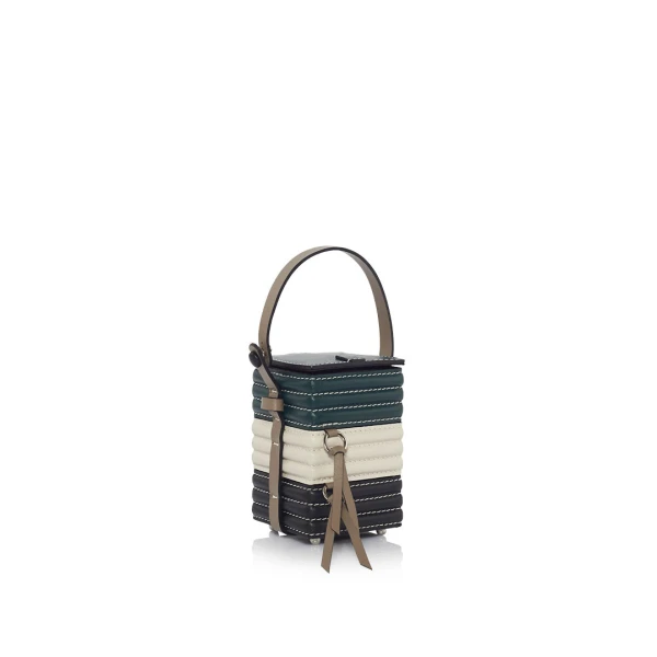 Nasha Mekraksavanich Baby Pinto Cube Roll | Maki - Nasha Multicolour - Architectural Luxury Bag at Coveti