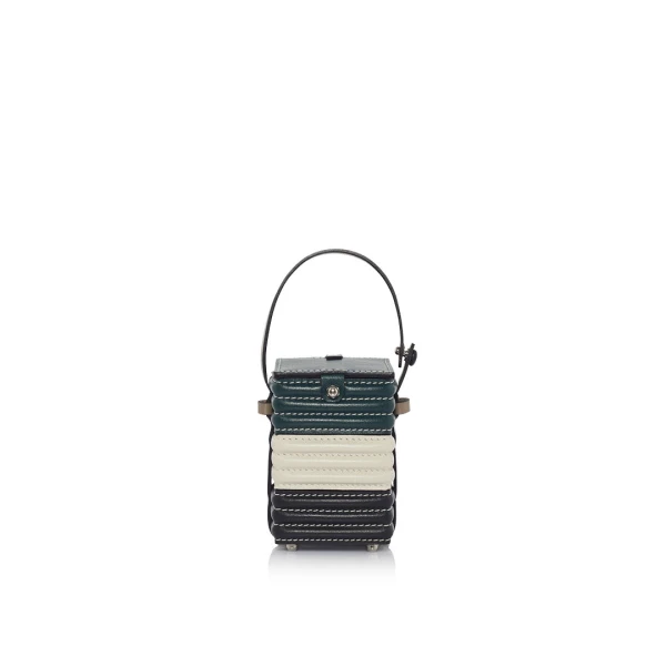 Nasha Mekraksavanich Baby Pinto Cube Roll | Maki - Nasha Multicolour - Architectural Luxury Bag at Coveti