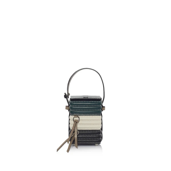 Nasha Mekraksavanich Baby Pinto Cube Roll | Maki - Nasha Multicolour - Architectural Luxury Bag at Coveti