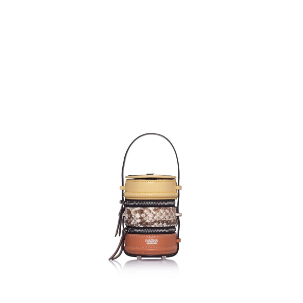 Nasha Mekraksavanich Baby Pinto | Honey Pie - Nasha Multicolour - Architectural Luxury Bag at Coveti