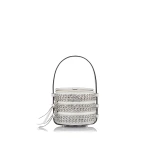 Nasha Mekraksavanich Baby Pinto Play | Disco Chain - Nasha White - Architectural Luxury Bag at Coveti