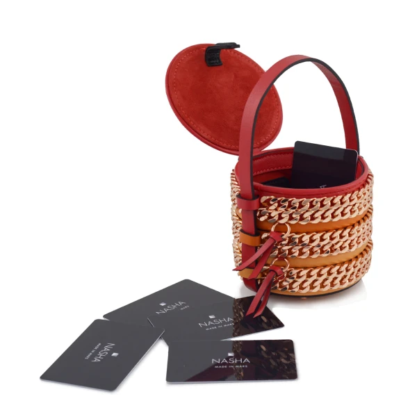 Nasha Mekraksavanich Baby Pinto Play | Fire Chain - Nasha Multicolour - Architectural Luxury Bag at Coveti
