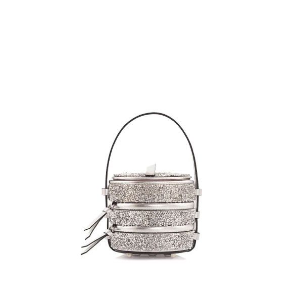 Baby Pinto Play | Silver Crystal Bag