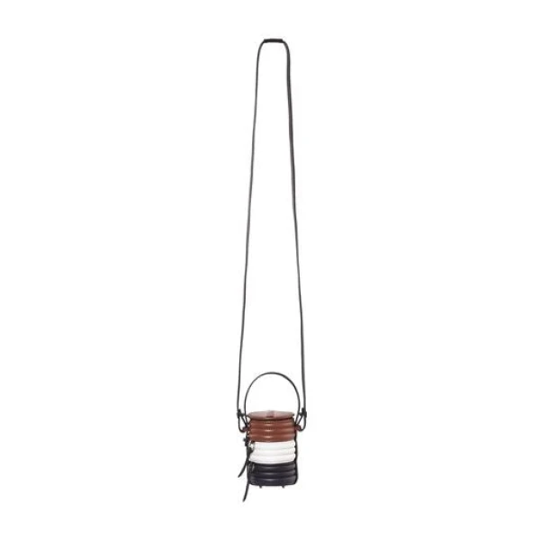 Nasha Mekraksavanich Baby Pinto Roll | Cacao - Nasha Multicolour - Architectural Luxury Bag at Coveti