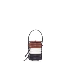 Nasha Mekraksavanich Baby Pinto Roll | Cacao - Nasha Multicolour - Architectural Luxury Bag at Coveti