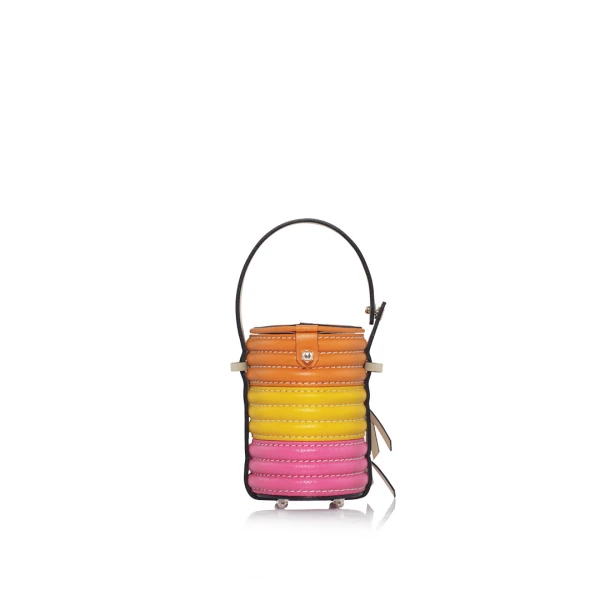 Nasha Mekraksavanich Baby Pinto Roll | Cupcake - Nasha Multicolour - Architectural Luxury Bag at Coveti