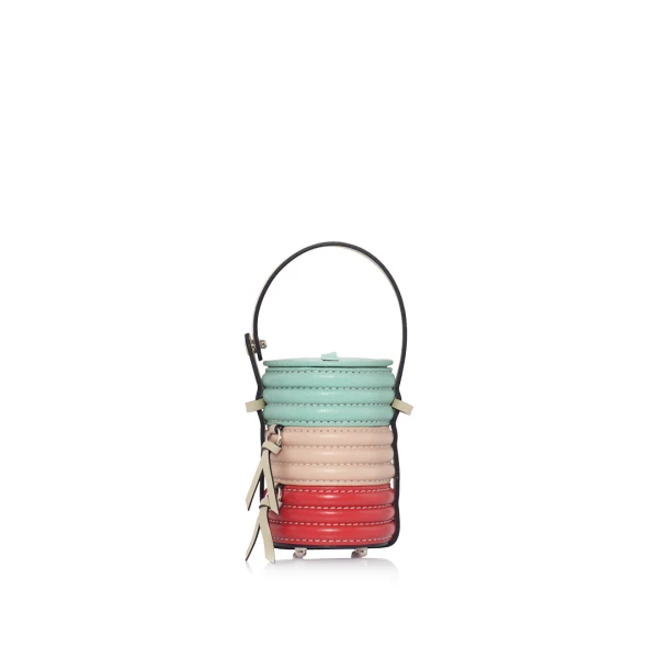 Nasha Mekraksavanich Baby Pinto Roll | Macarons - Nasha Multicolour - Architectural Luxury Bag at Coveti