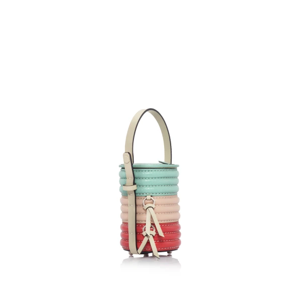 Nasha Mekraksavanich Baby Pinto Roll | Macarons - Nasha Multicolour - Architectural Luxury Bag at Coveti