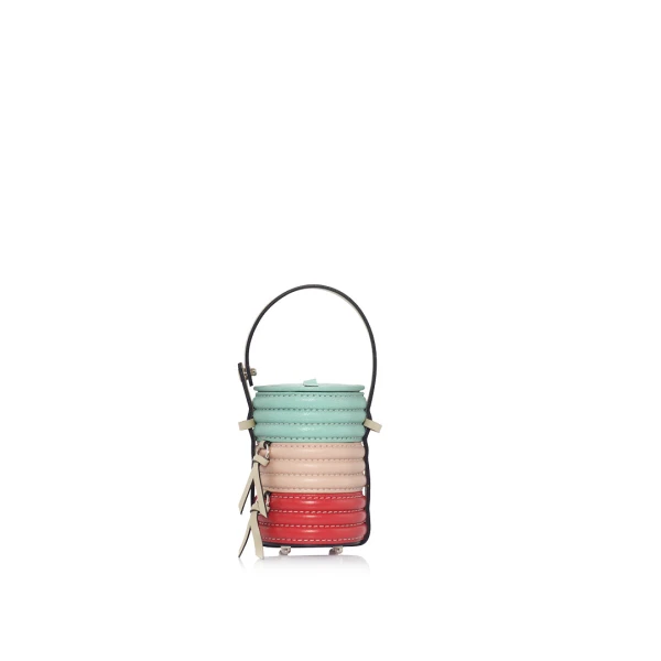 Nasha Mekraksavanich Baby Pinto Roll | Macarons - Nasha Multicolour - Architectural Luxury Bag at Coveti