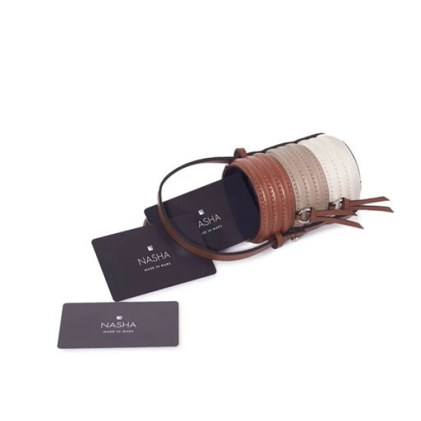 Nasha Mekraksavanich Baby Pinto Roll | Truffle - Nasha Multicolour - Architectural Luxury Bag at Coveti