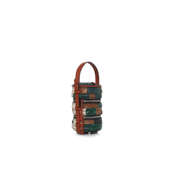 Nasha Mekraksavanich Baby Pinto | Veggy - Nasha Multicolour - Architectural Luxury Bag at Coveti