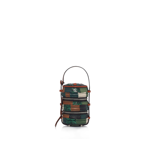 Nasha Mekraksavanich Baby Pinto | Veggy - Nasha Multicolour - Architectural Luxury Bag at Coveti