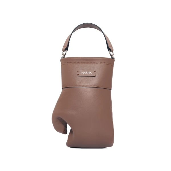 Nasha Mekraksavanich Boxer Heavy Weight | Acorn - Nasha Brown - Architectural Luxury Bag at Coveti