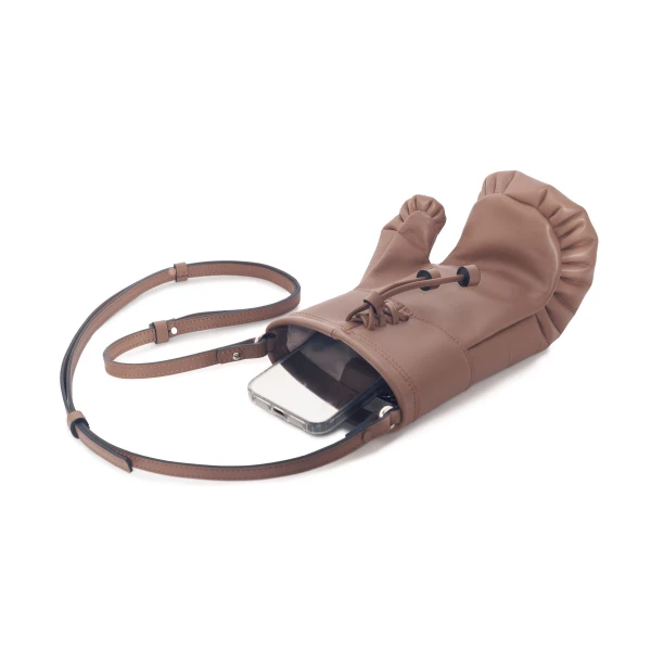 Nasha Mekraksavanich Boxer Heavy Weight | Acorn - Nasha Brown - Architectural Luxury Bag at Coveti