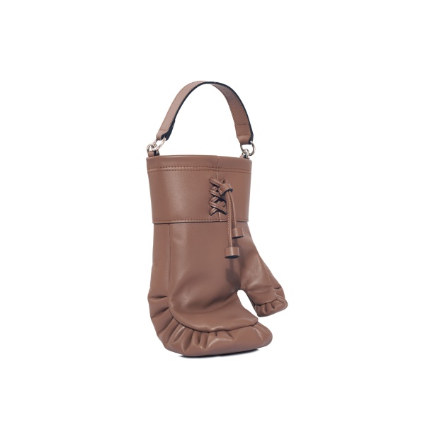 Nasha Mekraksavanich Boxer Heavy Weight | Acorn - Nasha Brown - Architectural Luxury Bag at Coveti
