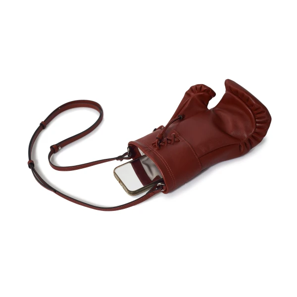 Nasha Mekraksavanich Boxer Heavy Weight | Crimson - Nasha Red - Architectural Luxury Bag at Coveti