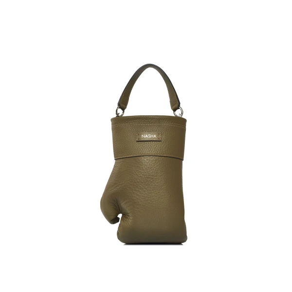Nasha Mekraksavanich Boxer Heavy Weight | Olive - Nasha Green - Architectural Luxury Bag at Coveti