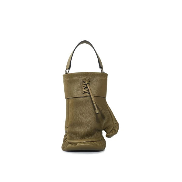 Nasha Mekraksavanich Boxer Heavy Weight | Olive - Nasha Green - Architectural Luxury Bag at Coveti
