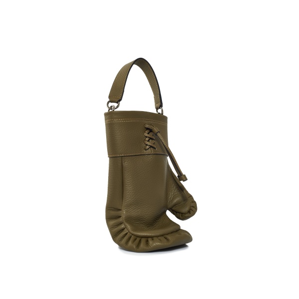 Nasha Mekraksavanich Boxer Heavy Weight | Olive - Nasha Green - Architectural Luxury Bag at Coveti